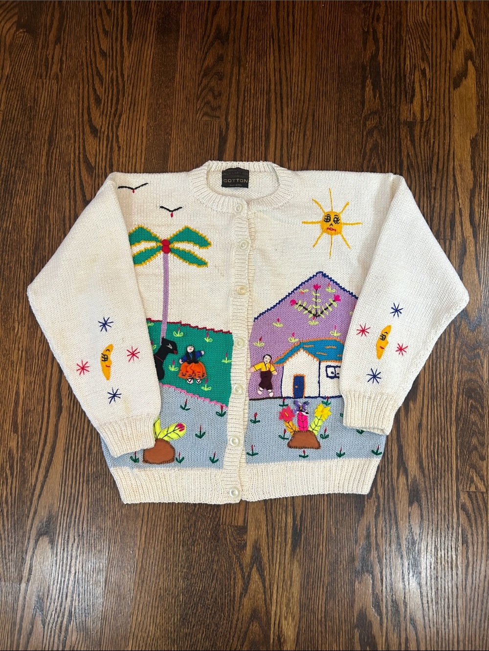 Vintage Handknit Peruvian Sweater